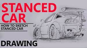 In the model car section i spotted some true jdm gems, part of the gurachan collection. Stanced Car Drawing Pencil Art 240sx Drifting Youtube