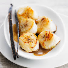 Noix De St Jacques A La Vanille Recettes Recette Recette Alimentation Noix De St Jacques