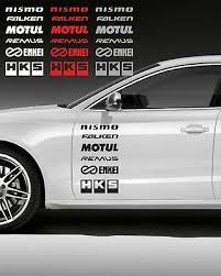Kit 12 Adesivi Auto Aufkleber Logo Technical Sponsors Rally Car Autocollant In 2020 Car Sticker Design Bmw Volkswagen Touareg