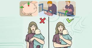 Hi, it is been said by the eldest that not to give a baby a bath or for that matter even its not good for adults to take a bath straight after eating. How To Hold A Baby 8 Safe Positions With Pictures