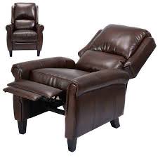 Recliner Massage Lounge Chair Brown Leather Push Back Leg Rest More Relaxation In Your Living Room Space Lounge Sofa Living Room Spaces Reclining Sofa