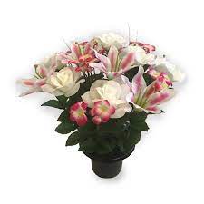 An introduction to concrete grave markers by gordon bond and www.petmemorialmarkers.co.uk pet memorial remembrance plaque grave marker memorial. Large Lily Rose Grave Pot Buy Online At Qd Stores