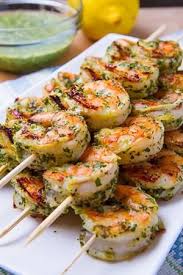 Grilled Pesto Shrimp If You Re Looking For A Grilled Flavor For Your Paleo Lunch Consider This Easy Shrimp R Conseils De Cuisine Recettes De Cuisine Cuisine