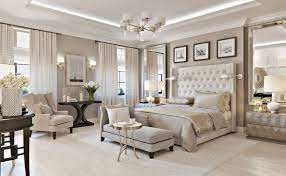 American Classic Home Decor In Large Apartment Elegant Timeless Design Ide Kamar Tidur Kamar Tidur Mewah Kamar Tidur Mewah Modern