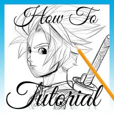 Outline your drawing with the suitable color of marker. How To Draw Anime Manga Faces Vi Amazon De Apps Fur Android