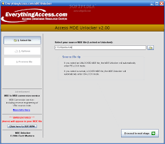 Can i unlock an access mde file? Download Access Mde Unlocker 3 20