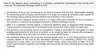 Solved One Of The Lessons About Competing In A Globally C Chegg Com