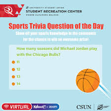 Chicago sports trivia quizzes and games. Csun Src On Twitter Show Off Your Sports Knowledge During Our Summer Sports Trivia Join Us On Zoom And Kahoot To Knock The Competition Out Of The Park With Your Sports Trivia