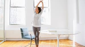 Chair yoga poses for office workers. The Office Yoga Sequence To Restore And Rejuvenate With Elena Brower