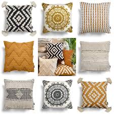 We spent many hours on research to finding tassel pillow, reading product features, product specifications for this guide. Ochre Cushion Covers Grey Rocco Boho Tufted Tassel Cream Filled Cushions 17x17 Ebay