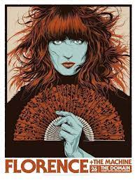 Florence The Machine At Sydney Australia Print By Ken Taylor Through Beyond The Pale Ken Taylor Gig Posters Concert Posters
