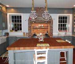 cherry butcher block countertops in