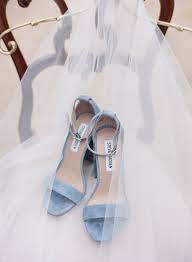 Rainy Day Charcoal And Cream Backyard Garden Wedding In Texas Blue Wedding Shoes Wedding Shoes Block Heel Blue Heels Wedding