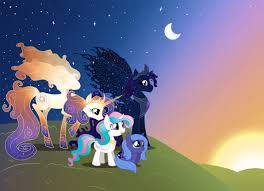 In The Beginning So Cute Princess Celesta And Princess Luna There Are Their Pare Imagenes My Little Pony Personajes De My Little Pony My Little Pony Humanas