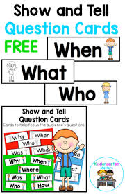 Do You Operate A Show And Tell Or News Time Try These Simple Cards To Help Focus And Tea Kindergarten Writing Activities Question Cards This Or That Questions