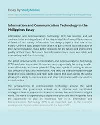 How about the uneducated filipinos? Information And Communication Technology In The Philippines Free Essay Example