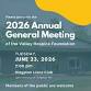 Valley Hospice Foundation Annual General Meeting