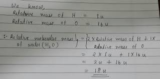 This requires the recording of room temperature and pressure at the time of the experiment. How To Calculate Relative Molecular Mass Of Water