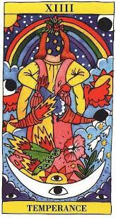 Temperance Tarot Del Fuego Tarot Cards Art Temperance Tarot Card Tarot