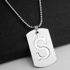 Buchstabe des klassischen und der 19. Stainless Steel English Alphabet S Sign Necklace English Initial Name Gift Symbol Detachable Letter Double Layer Text Jewelry Pendant Necklaces Aliexpress
