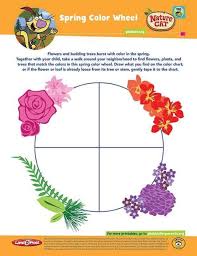 spring and fall color wheel kids coloring pbs kids for