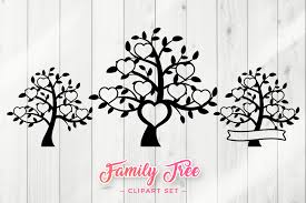 Download Family Tree Svg Clipart Set Graphic By Dtcreativelab Creative Fabrica
