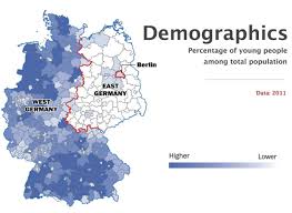 Percentage Of Young People Among The Total German Population 2011 1280 X 935 Berlin Wall Berlin Wall Fall Berlin