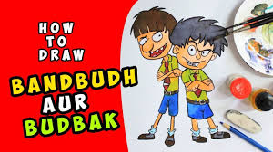 How To Draw Bandbudh Aur Budbak Drawing For Kids Drawing For Kids Girly Drawings Drawings