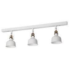 Ranarp White Off White Ceiling Track 3 Spots Ikea Koksbelysning Spotlights Belysning Tak