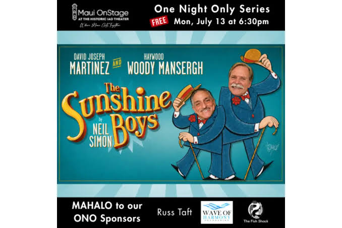 The Sunshine Boys by Neil Simon : Maui Events : Maui Now