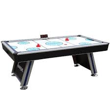 Harvil 7 Foot Air Hockey Game Table Full Size For Kids And Adults Black Air Hockey Air Hockey Table Air Hockey Games
