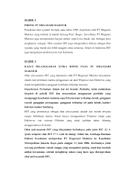 Tes di pt megasari makmur. Doc Slide 2 Profil Pt Megasari Arum Oktaviyani Academia Edu