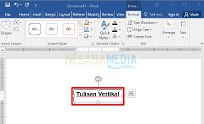 Jak Udelat Text Nebo Vertikalni Psani V Aplikaci Microsoft Word Zjevne Snadne