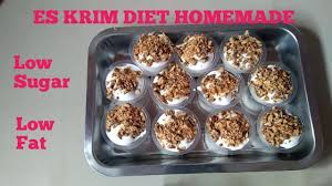 Bring to a boil over medium heat; Es Krim Diet Homemade Ice Cream Low Fat Low Sugar Vlog 010 Youtube