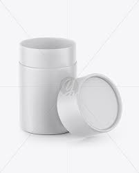 Download Opened Matte Paper Tube In Tube Mockups On Yellow Images Object Mockups PSD Mockup Templates