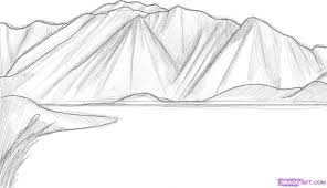 How To Draw Mountains Step By Step Landscapes Landmarks Mountain Drawing Drawing Rocks Drawings