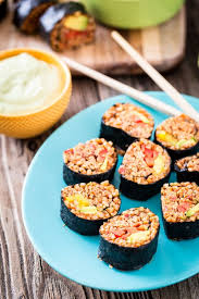 Mexican Sushi With Spanish Rice And No Cook Walnut Taco Meat Rezept Sushi Spanischer Reis Kochen