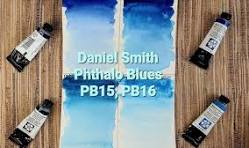 Phthalo Turquoise PB16 Watercolor Comparison - Holbein, W&N ...
