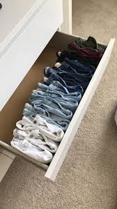 Jeans Draw Ikea Malm Organization Clothes Pants Outfits Clean Folded Clothes Drawer Organization Room Organization Bedroom Ikea Drawer Organizer