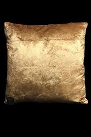 Compatibile con imbottitura fluff 45x45 cm., non incluso. Cuscino Quadrato Istanbul In Velluto Caramello Stampato Fortuny