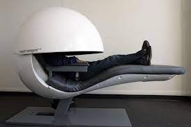 Sleep pod move the original machine washable wearable blanket + weighted blanket alternative as seen on shark tank for men, women, teens, and kids, grey, small. Futuristic Nap Pods Get Upgraded With Sleepy Sounds But Do They Work The Verge