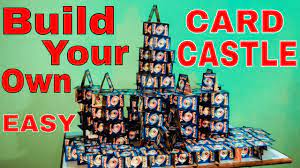 Some general tips about making the castle before you begin: How To Build A Card Castle Youtube