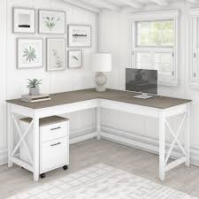 Shop for under desk storage drawers online at target. Bush Furniture Key West 60w L Shaped Desk With 2 Drawer Mobi