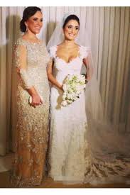 Elegant Beaded Lace Mother Of The Bride Dresses 702048 Bride Dress Lace Bride Dress Sleeved Wedding