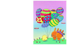 Carte VÅux De Paques A Imprimer Avec Un Dessin Pour Enfant