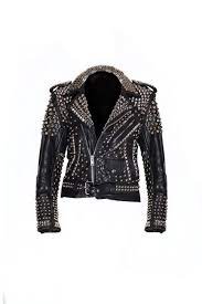 Women Black Leather Studded Fashion Jacket Biker Jacket Gothic Style Leather Jacket Studded Leather Jacket Studded Leather Leather Jacket
