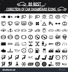 Stock Vector Collection Of Car Dashboard Icons On The White Background 394838803 Jpg 1500 1600 Car Icons Car Symbols Icon