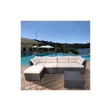 Die elemente der lounge lassen sich beliebig zusammenstellen. Polyrattan Alu Gartenlounge Anthrazit Beige Gartenmobel Sitzgruppe Sitzgarnitur 10003376