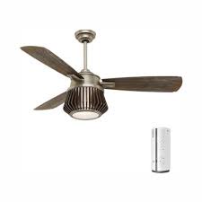 | casablanca fan 54 in casual brushed nickel ceiling fan with light kit and remote. Large Room Casablanca Flush Mount Ceiling Fans With Lights Ceiling Fans The Home Depot