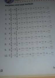 Check spelling or type a new query. Menjumlahkan Dan Mengurangkan Dua Pecahan Campuran Brainly Co Id